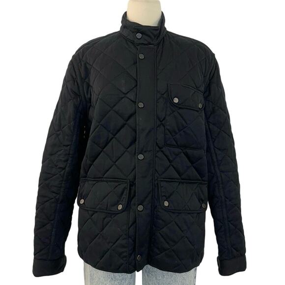 Ralph Lauren Black Label Quilted Light Puffer Jacket Utility Casual Black Medium - Picture 1 of 14